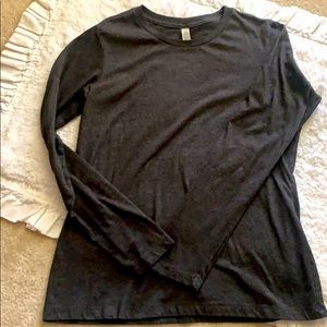 Charcoal Gray long sleeve tee